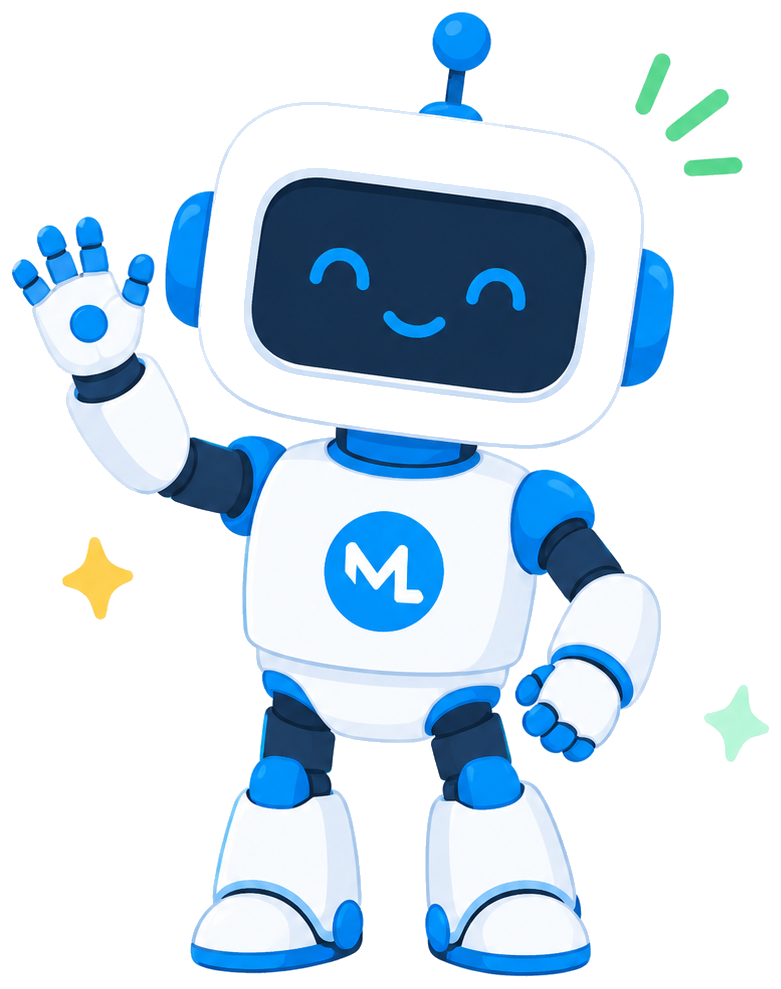 Friendly Make Labs robot mascot