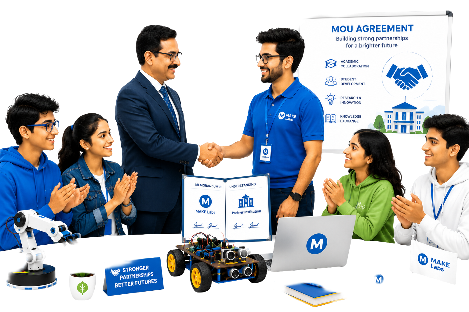 Make Labs MOU and Center of Excellence partnership illustration